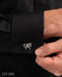 WRIGHT Here! - Silver Cuff Links Paparazzi
