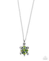 Turtle Theme - Complete Look  Necklace: Turtle Tale - Green) Earring: Turtle Tradition - Green Paparazzi