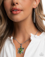 Turtle Theme - Complete Look  Necklace: Turtle Tale - Green) Earring: Turtle Tradition - Green Paparazzi