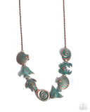 Complete Look Necklace: Coastal Shelf - Copper & Bracelet: Coastal Cay - Copper set Paparazzi