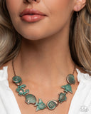 Complete Look Necklace: Coastal Shelf - Copper & Bracelet: Coastal Cay - Copper set Paparazzi