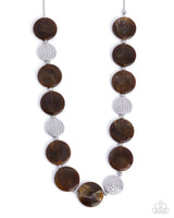 Swatch Shimmer - Brown Necklace Paparazzi