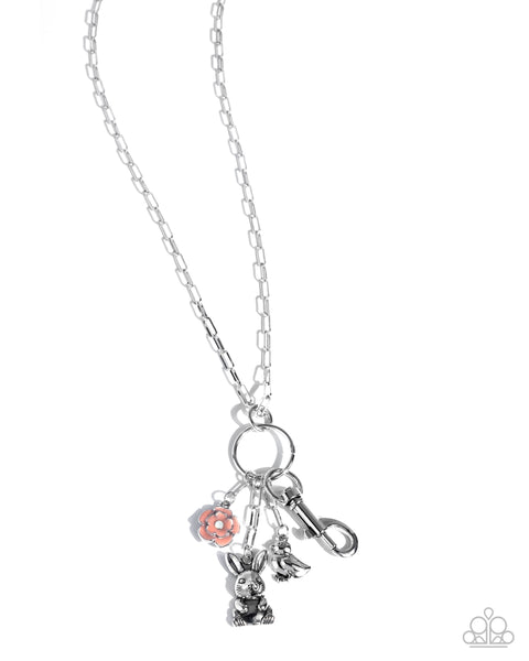 Easter Embrace - Orange Necklace Paparazzi