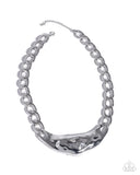 Peak of Pizzazz - Silver Necklace Paparazzi
