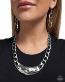 Peak of Pizzazz - Silver Necklace Paparazzi