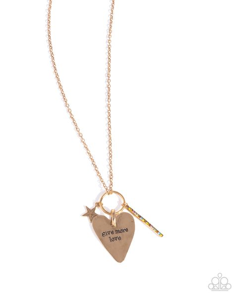 Give More Affection - Yellow Necklace Paparazzi