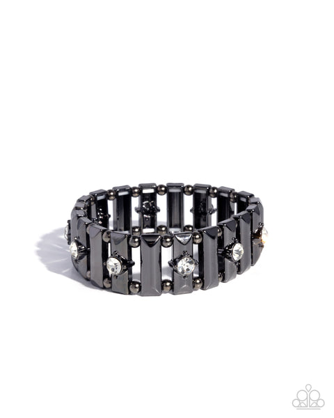 Dotted Dazzle - Black Bracelet Paparazzi