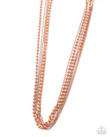 Lockdown Layers - Copper Necklace Paparazzi