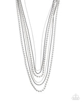 Lockdown Layers - Silver Necklace Paparazzi