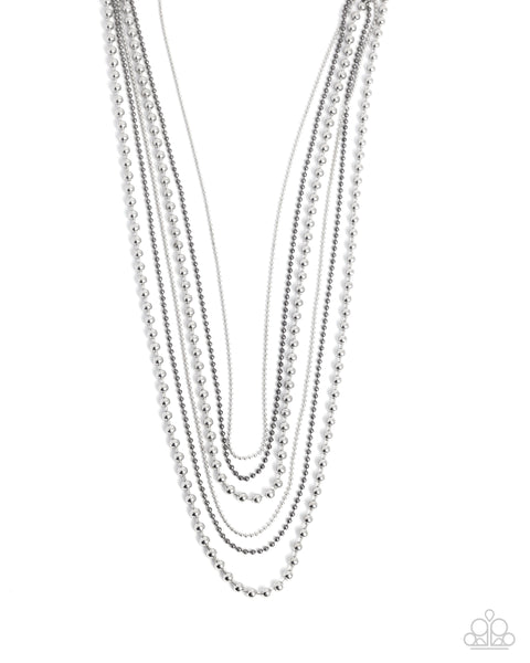 Lockdown Layers - Silver Necklace Paparazzi