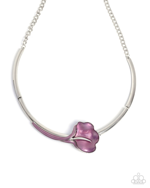 Calla Lily Chic - Purple Necklace Paparazzi