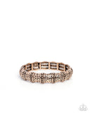Hammered Homage - Gold Bracelet Paparazzi