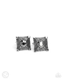 Squared Swagger - Silver Cuff Links Paparazzi