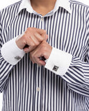 Squared Swagger - Silver Cuff Links Paparazzi