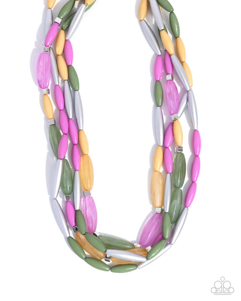 Milky Mambo - Green Necklace Paparazzi