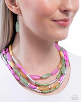 Milky Mambo - Green Necklace Paparazzi