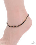Exquisitely Eclectic - Gold Anklet Paparazzi