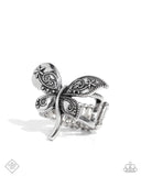 Animated Amusement - Silver Dragonfly Ring
