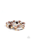 Flashy Fiction - Brown Bracelet Paparazzi