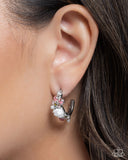 Borderline Bloom - Pink Rose Earrings Paparazzi