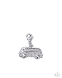 Mom Taxi - Silver Taxi Car Charm Paparazzi
