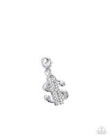 Shopping Spree - White Dollar Sign Charm Paparazzi