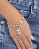 Shopping Spree - White Dollar Sign Charm Paparazzi