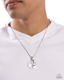 Weighted Welcome - Silver Necklace Paparazzi