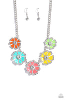 Playful Posies multi colored necklaces