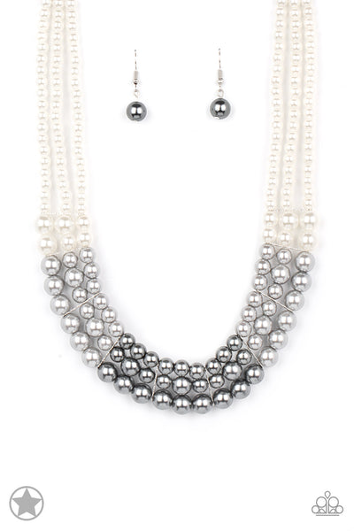 Lady In Waiting Ombre Pearl Necklace Paparazzi
