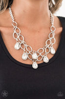 Show-Stopping Shimmer - White Necklace Paparazzi