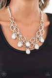 Show-Stopping Shimmer - White Necklace Paparazzi