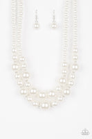 The More The Modest - White Pearl Necklace Paparazzi