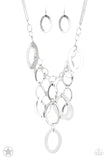 A Silver Spell Silver Blockbuster Necklace Paparazzi