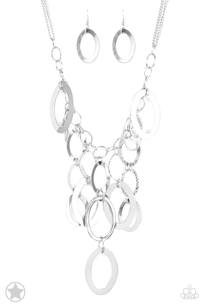 A Silver Spell Silver Blockbuster Necklace Paparazzi