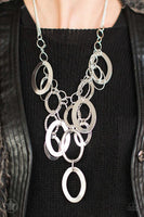 A Silver Spell Silver Blockbuster Necklace Paparazzi
