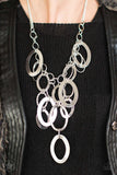 A Silver Spell Silver Blockbuster Necklace Paparazzi