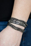 Tough Girl Glamour - Black Bracelet Paparazzi