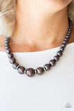 Party Pearls - Black Pearl Necklace Paparazzi