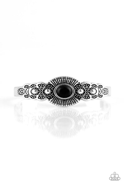 Wide Open Mesas - Black Bracelet Paparazzi