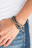 Noticeably Noir - Blue Bracelet Paparazzi