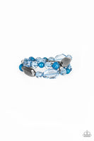 Rockin Rock Candy - Blue Bracelet Paparazzi