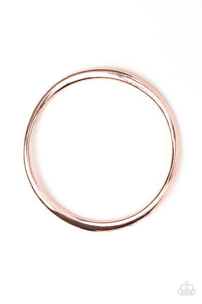 Awesomely Asymmetrical - Copper Bracelet Paparazzi