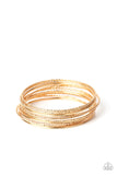 Bangle Babe - Gold Bracelet Paparazzi