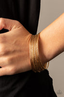 Bangle Babe - Gold Bracelet Paparazzi