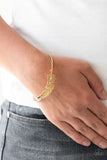 How Do You Like This FEATHER? - Gold Bracelet Paparazzi