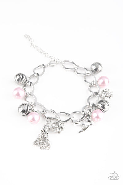 Lady Love Dove - Pink Bracelet Paparazzi