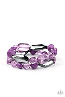 Rockin Rock Candy - Purple Bracelet Paparazzi