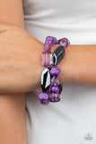 Rockin Rock Candy - Purple Bracelet Paparazzi