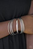 Rattle and Roll - Silver Bracelets Paparazzi